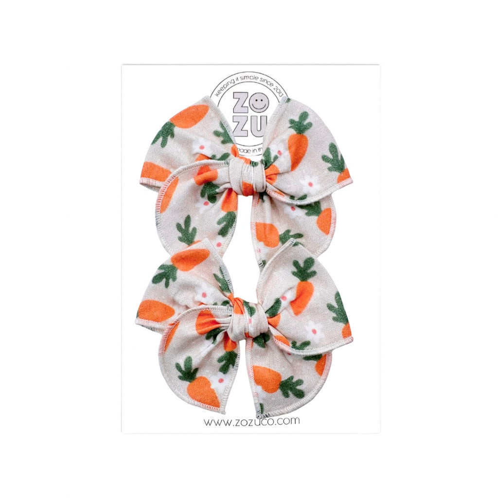 Cute Carrots :: Mini Traveler Pigtail Set