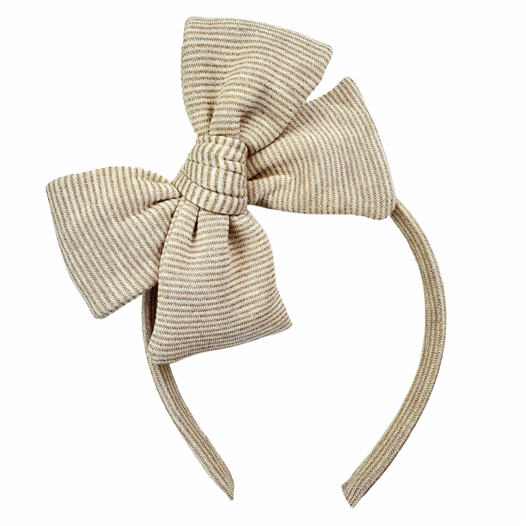 Cream and Gold :: Big Girl Headband