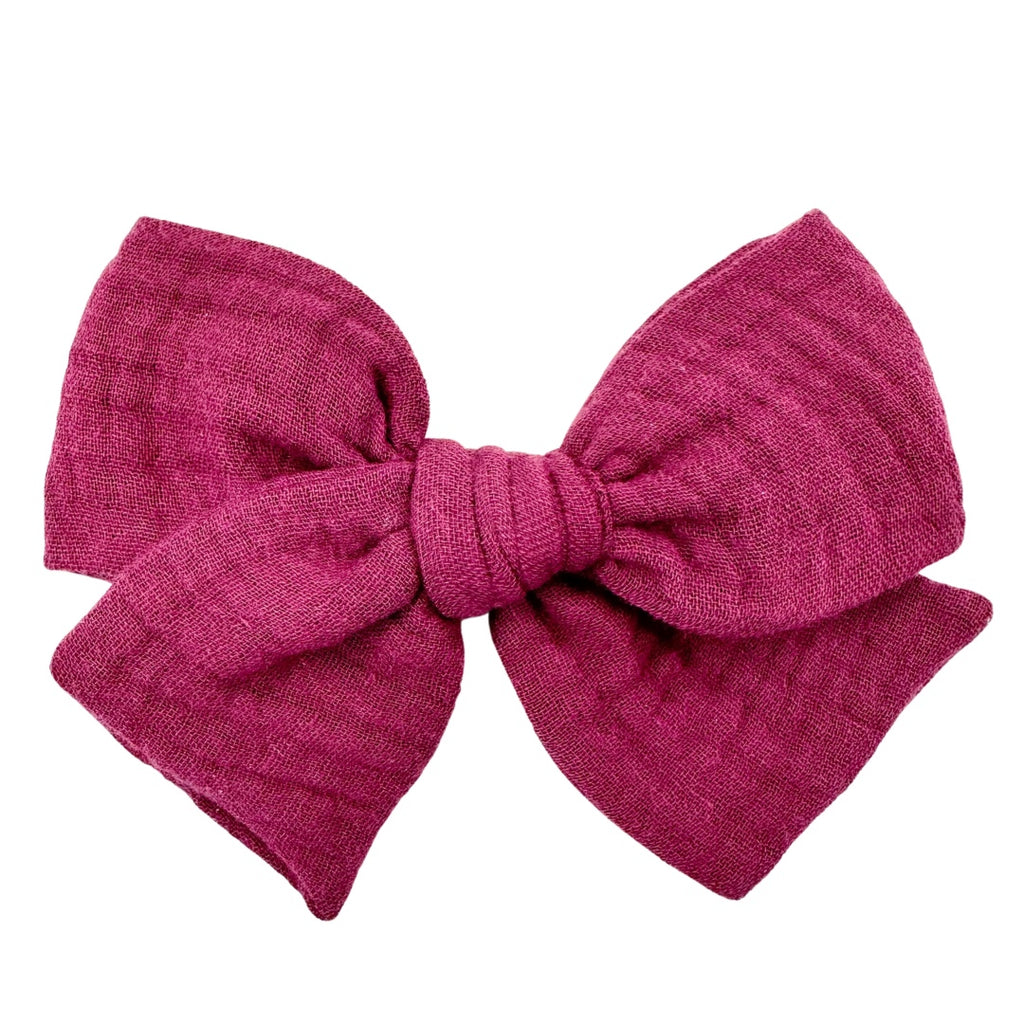 Boysenberry Gauze :: Voyager Bow