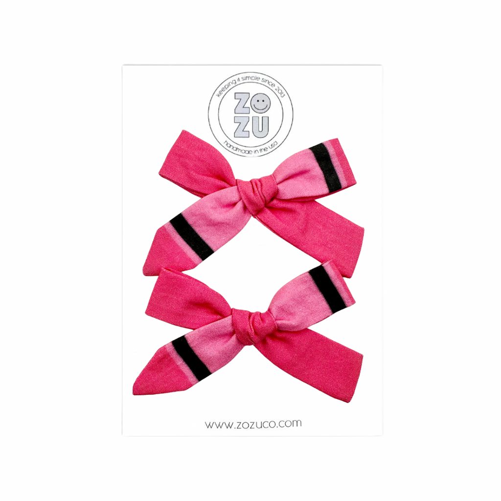Fuchsia Crayon :: Mini Explorer Pigtail Set