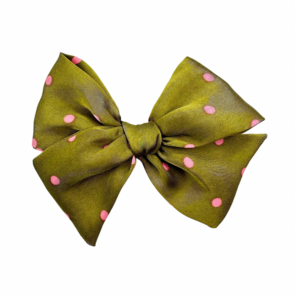 Silk Polka Dot :: Voyager Bow