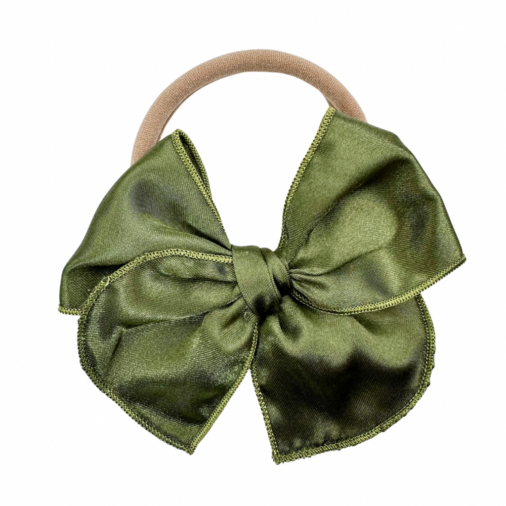 Avocado Green Satin :: Mini Traveler