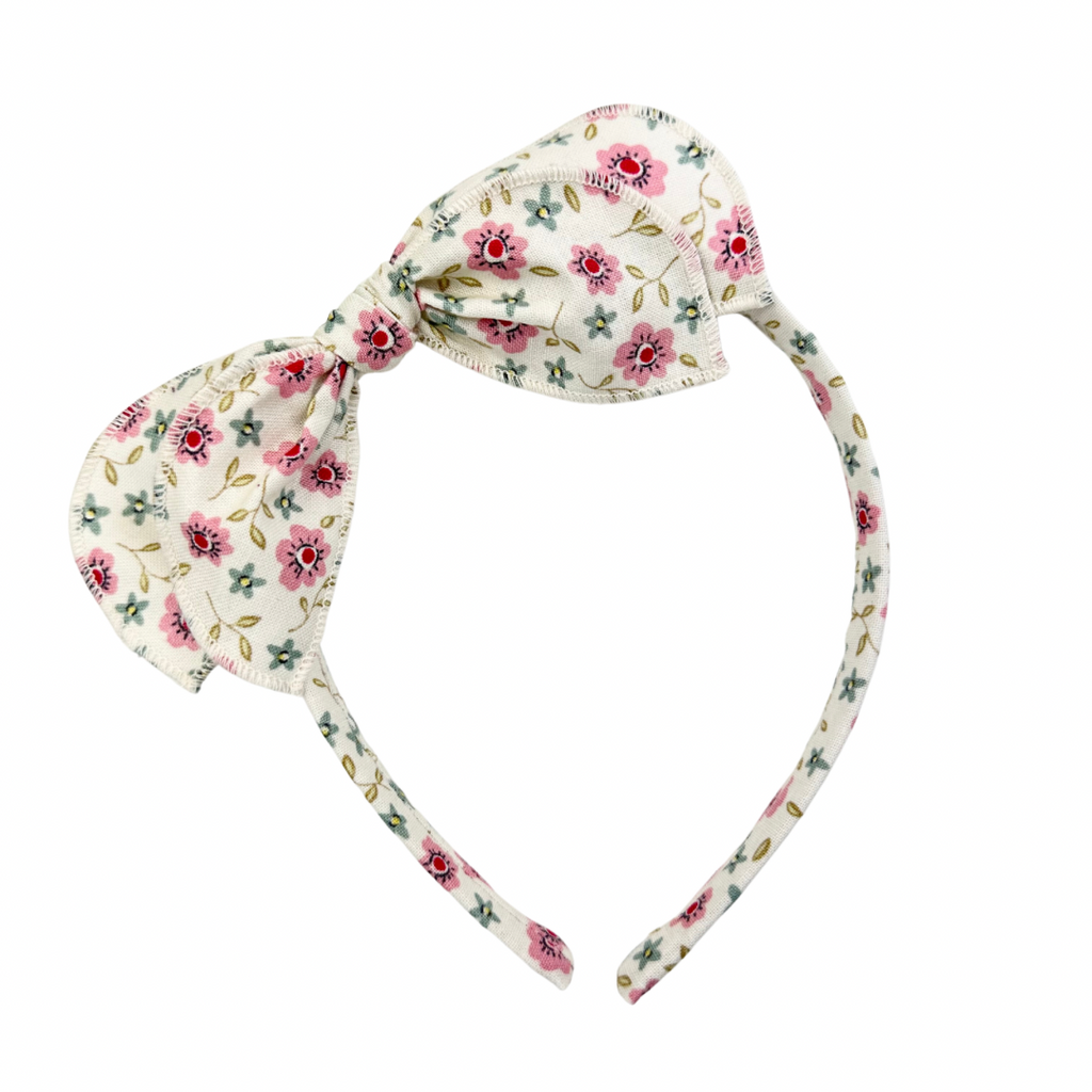 Petite Pink Floral :: Traveler Big Girl Headband