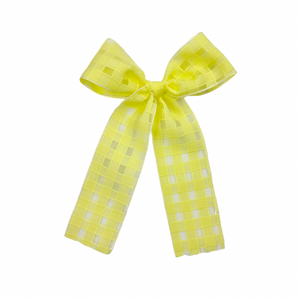 Spring Yellow Sheer Plaid :: Ribbon Pioneer