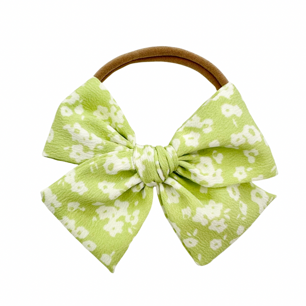 Citron Floral :: Mini Voyager Bow