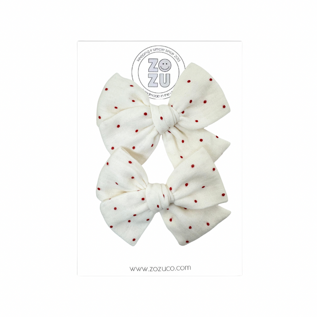 Red Dot Double Gauze :: Mini Voyager Pigtail Set