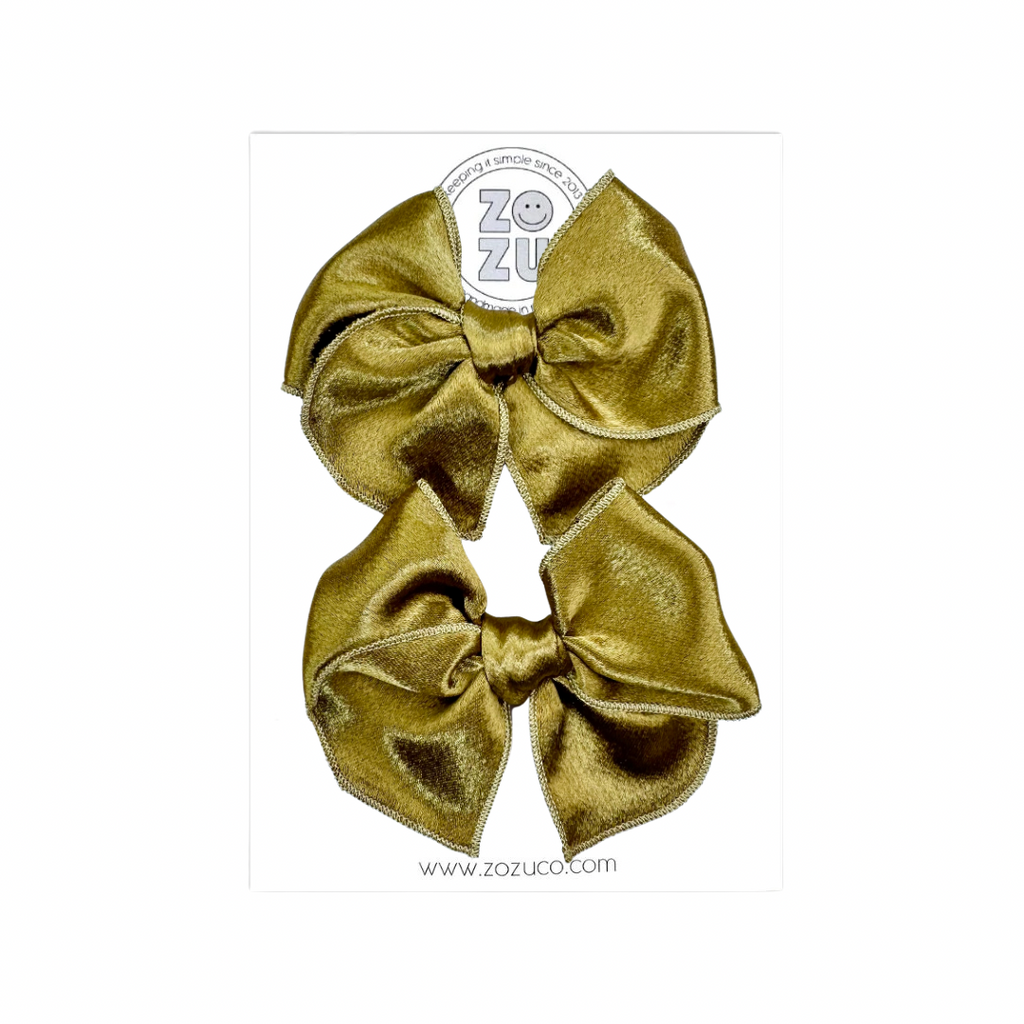 Gold Satin :: Mini Traveler Pigtail Set