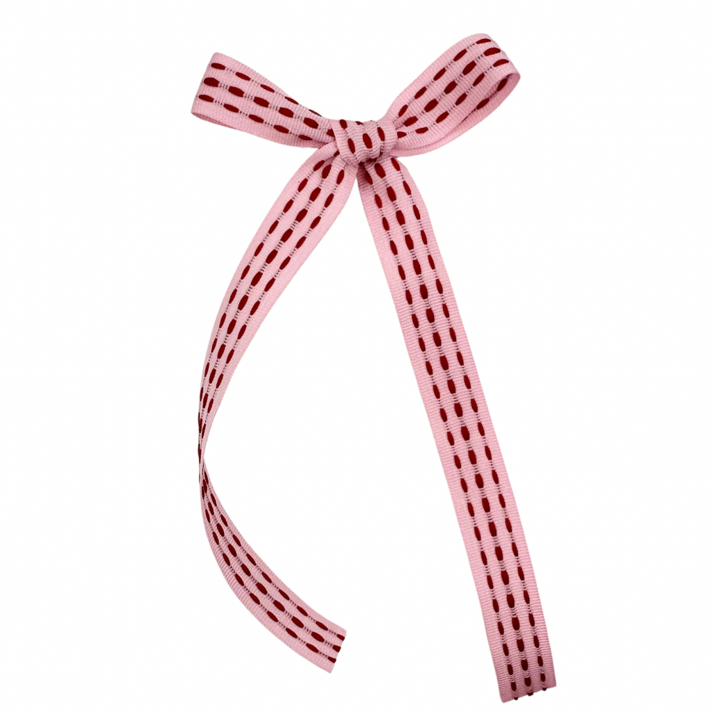 Pink Ticking Stripe :: Ribbon Traveler