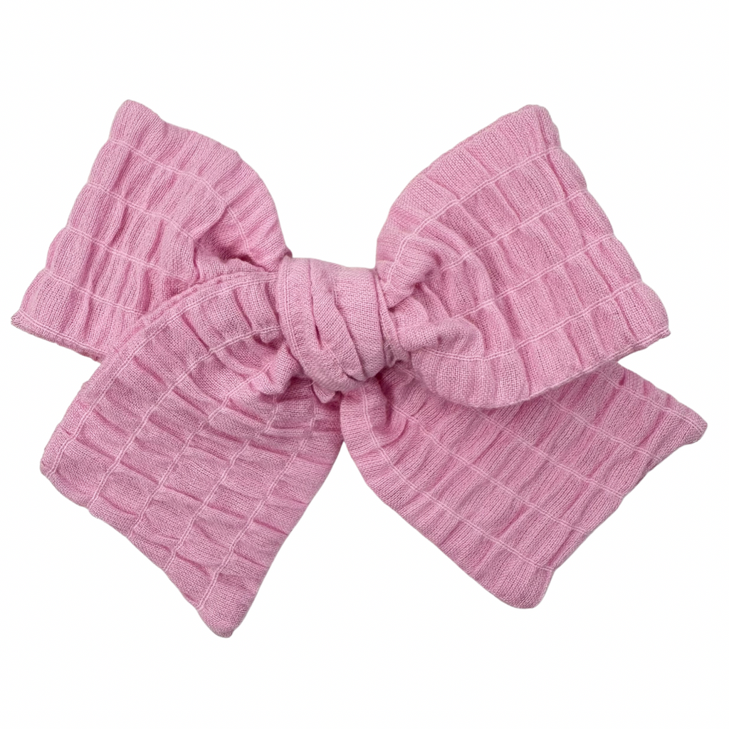 Pink Smocked :: Voyager Bow