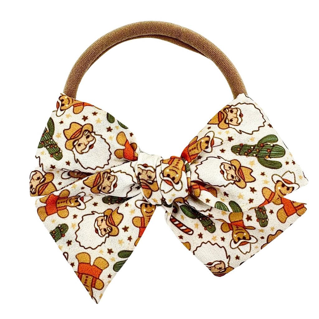 Cowboy Christmas :: Mini Voyager Bow