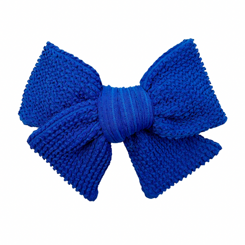 Cobalt Seersucker Swim  :: Voyager Bow