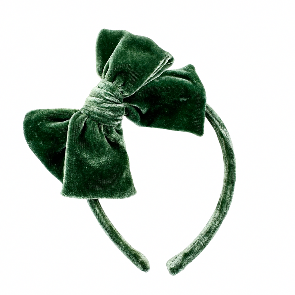 Green Velvet :: Big Girl Headband