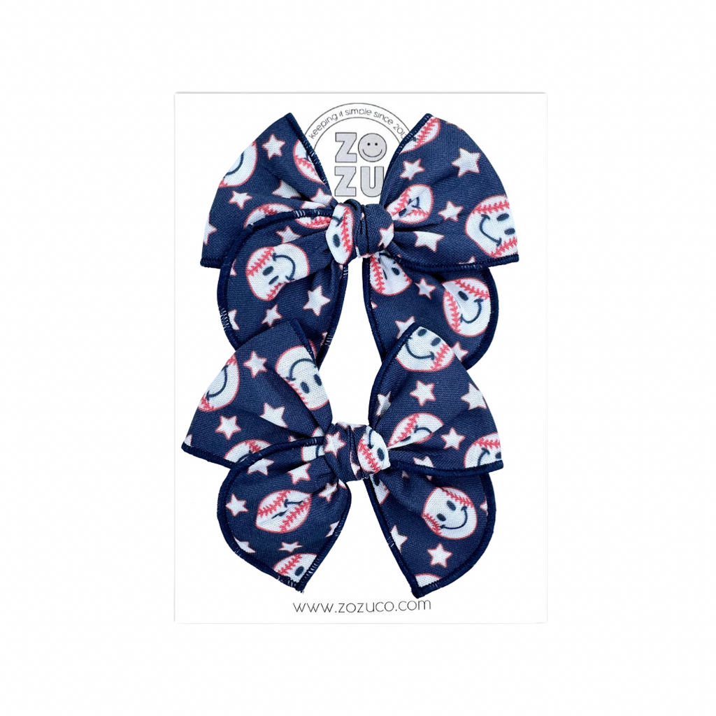 Blue Baseball :: Mini Traveler Pigtail Set