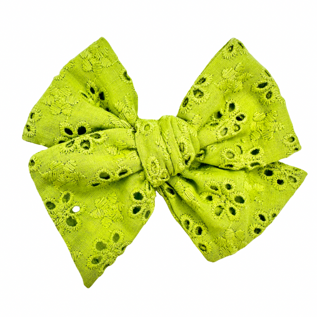 Lime Eyelet :: Voyager Bow