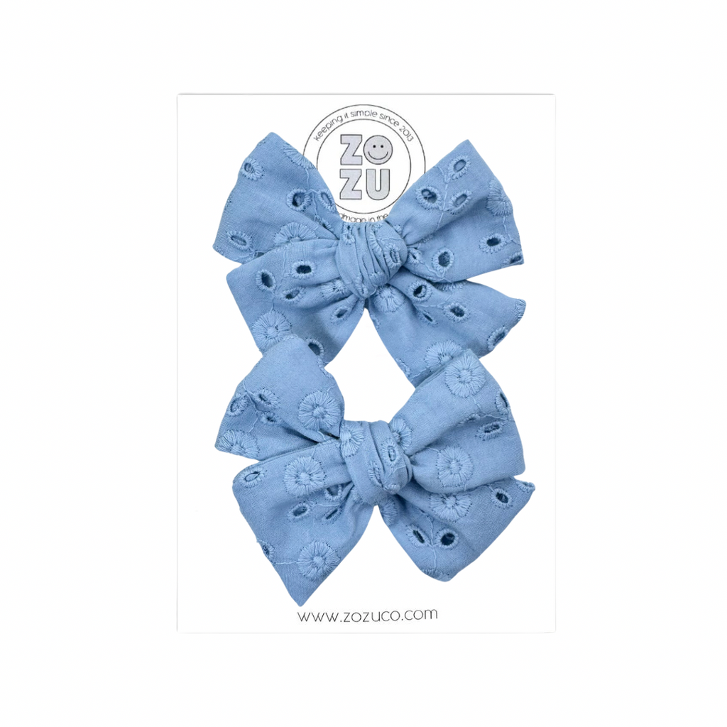 Blue Eyelet :: Mini Voyager Pigtail Set