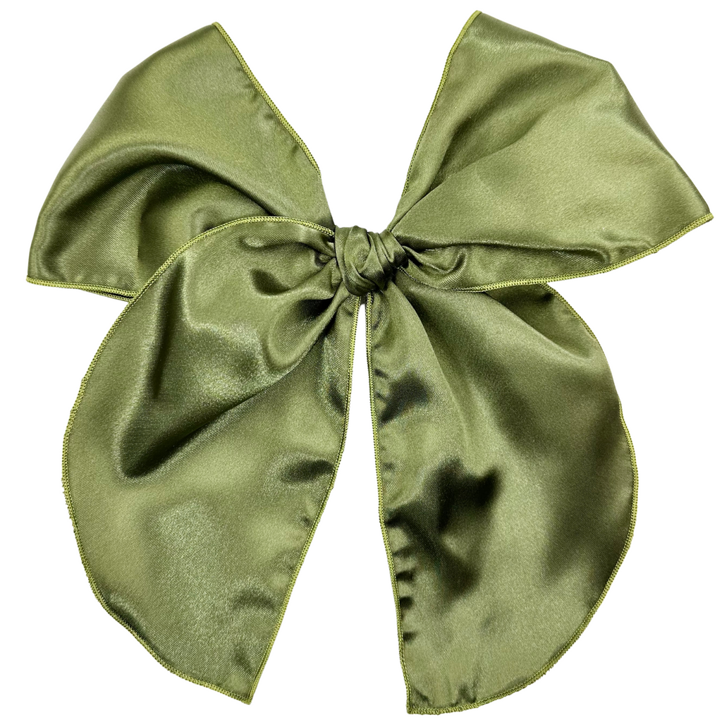 Avocado Green Satin :: Oversized Traveler