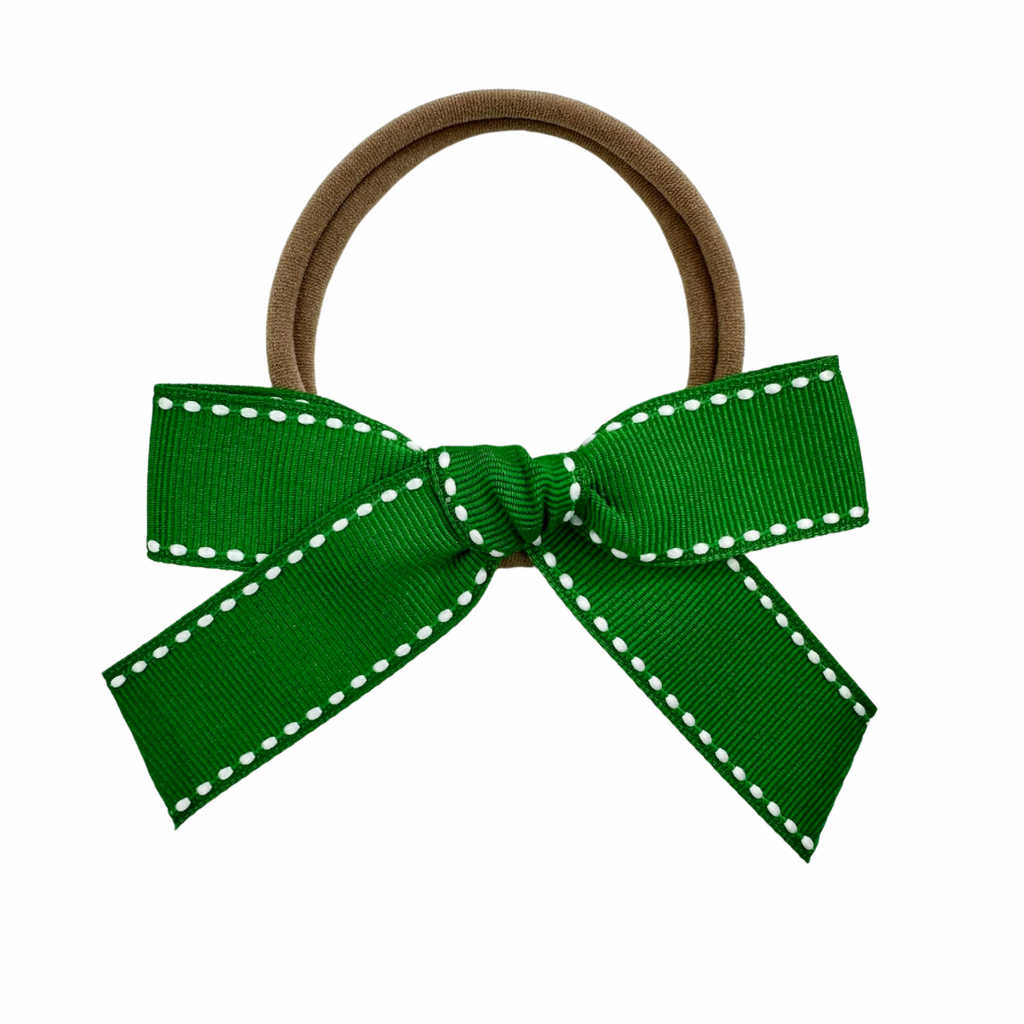 Green :: Ribbon Mini Explorer Bow