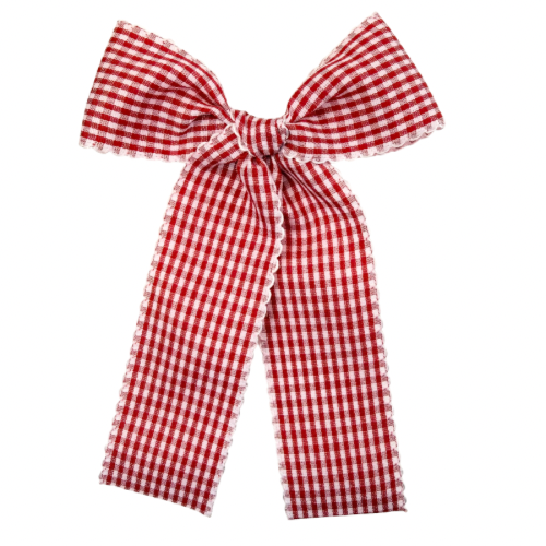 Red Gingham Scallop Edge :: Ribbon Pioneer
