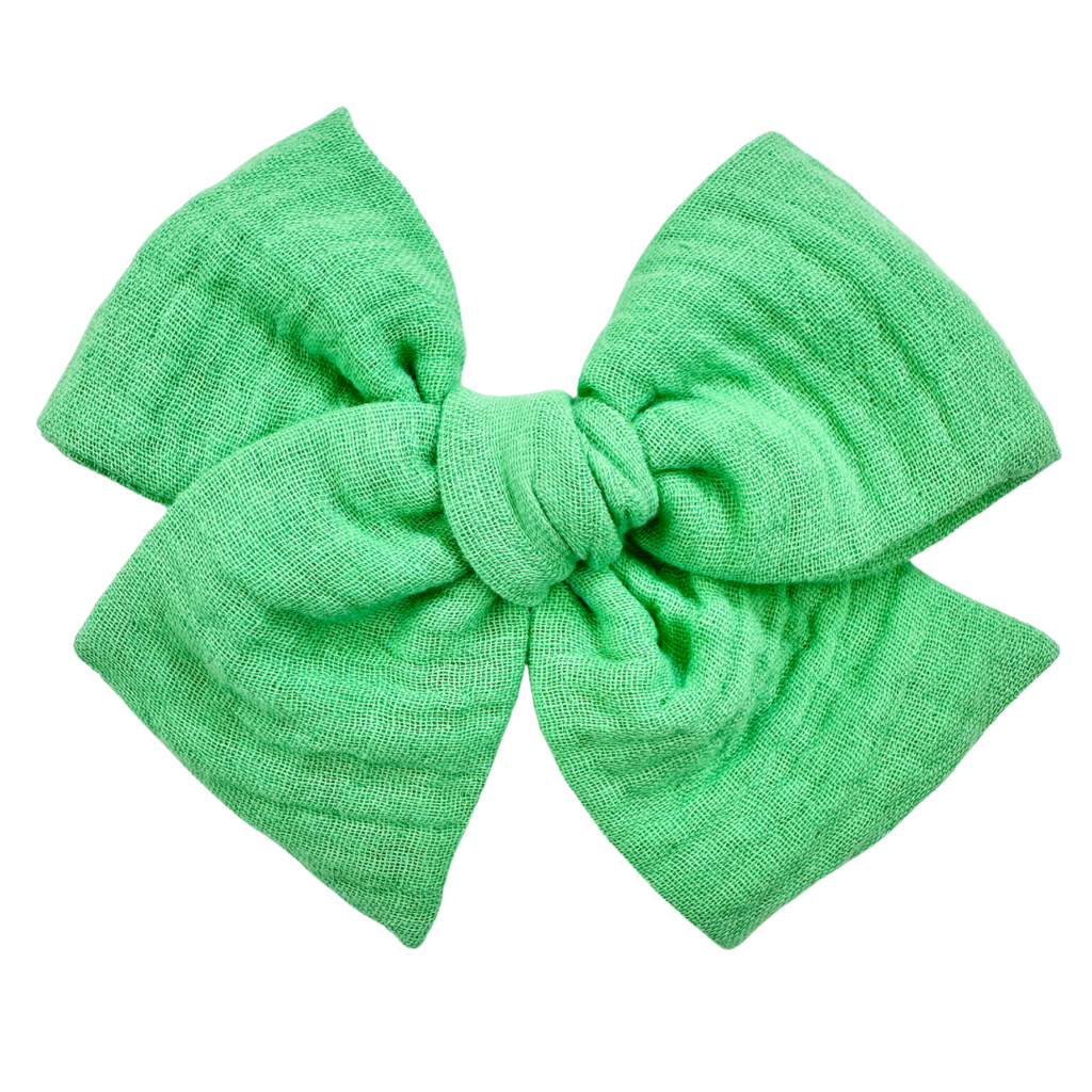 Green Double Gauze :: Voyager Bow