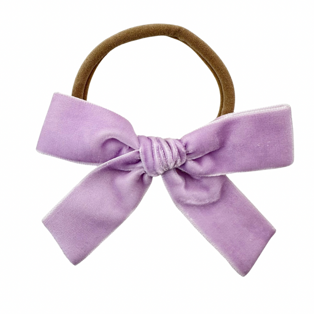 Lavender Velvet :: Ribbon Mini Explorer Bow