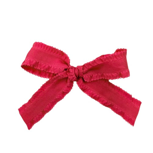 Ruby Ruffle Edge :: Ribbon Mini Explorer Bow