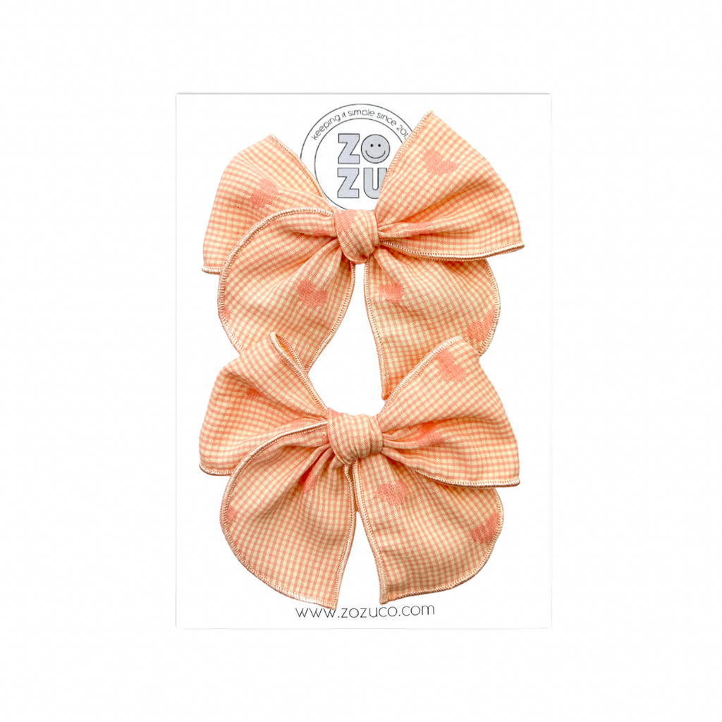 Creamsicle Hearts :: Mini Traveler Pigtail Set