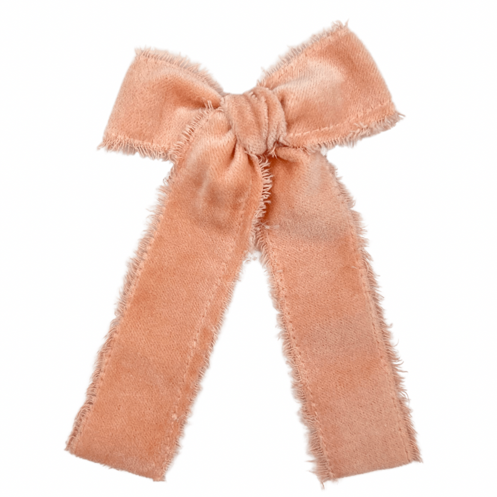 Peach Raw Edge Velvet :: Traveler