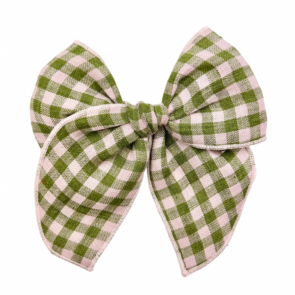 Pink & Green Gingham Linen :: Traveler