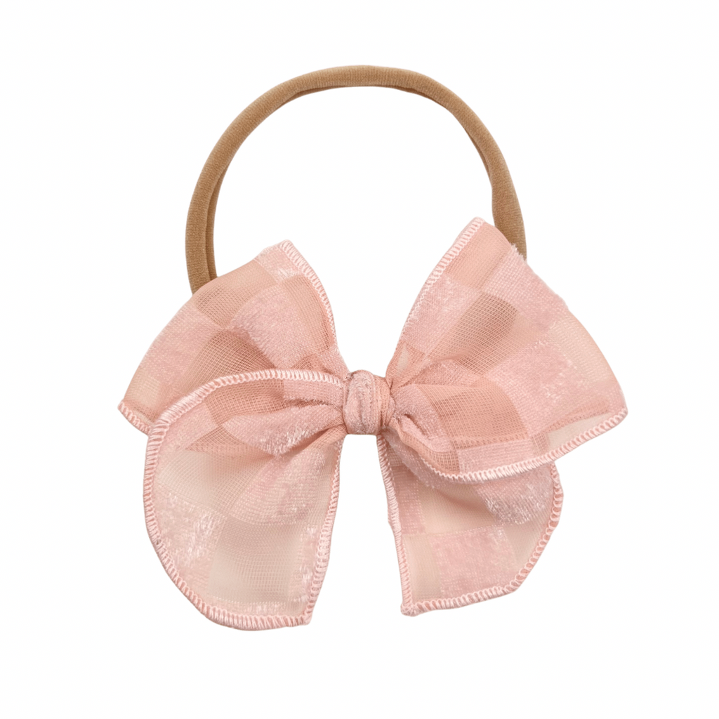 Pink Checkerboard Velvet :: Mini Traveler