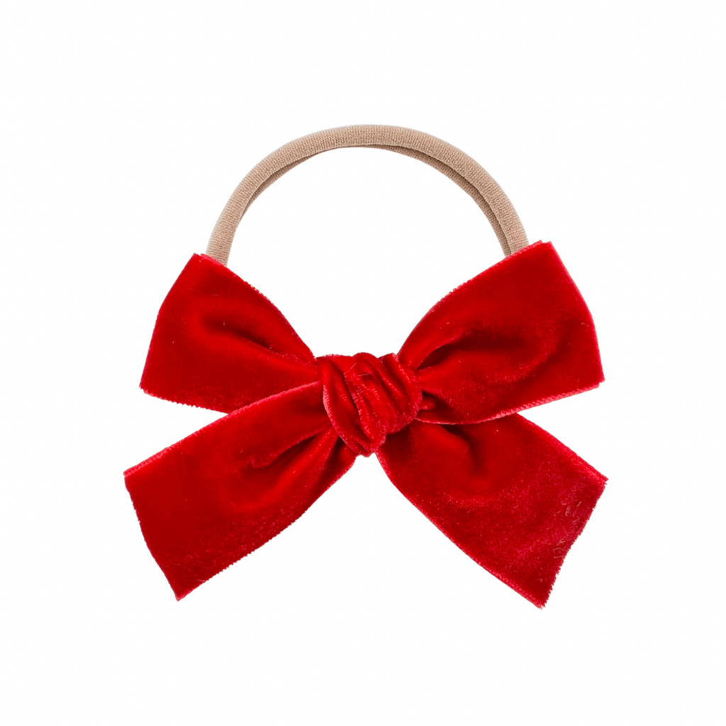 Red Velvet :: Ribbon Mini Explorer Bow