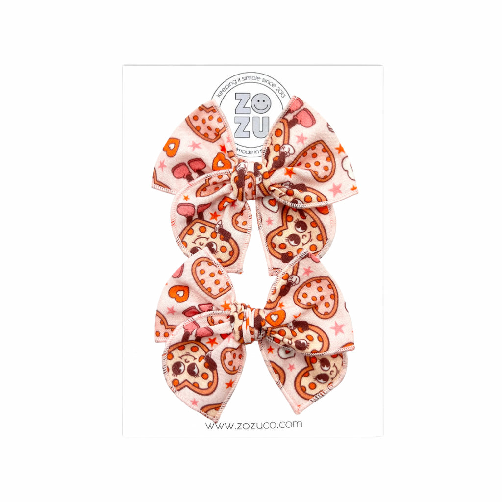 Pizza Love :: Mini Traveler Pigtail Set