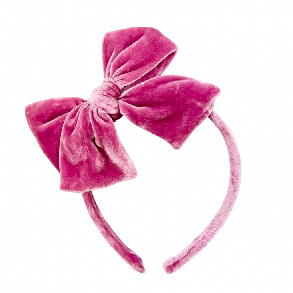 Power Ranger Pink Velvet :: Big Girl Headband