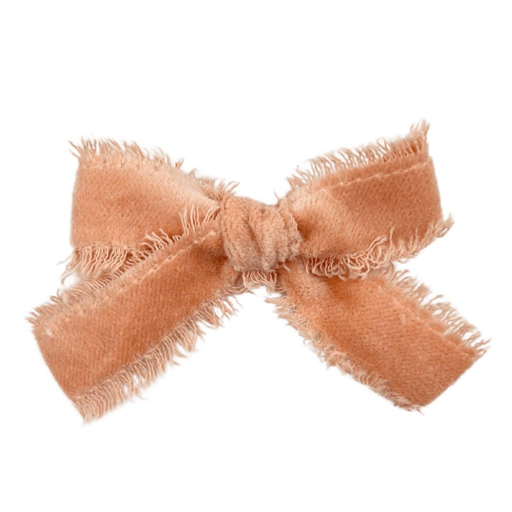 Peach Raw Edge Velvet :: Mini Explorer