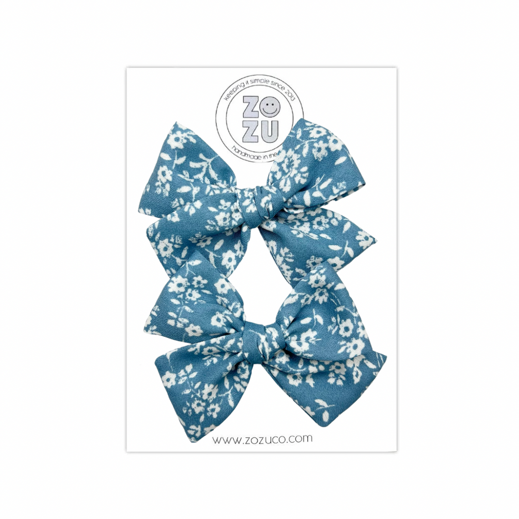 Chambray Floral :: Mini Voyager Pigtail Set