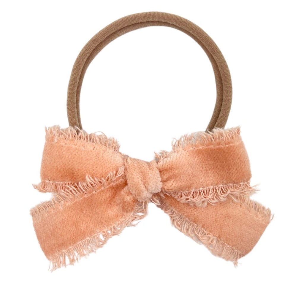 Peach Raw Edge Velvet :: Mini Explorer