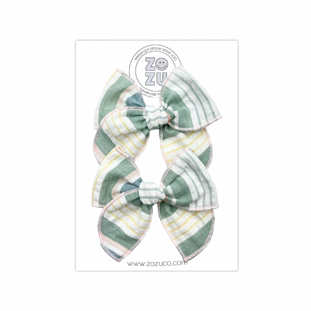 Seaside Stripe :: Mini Traveler Pigtail Set