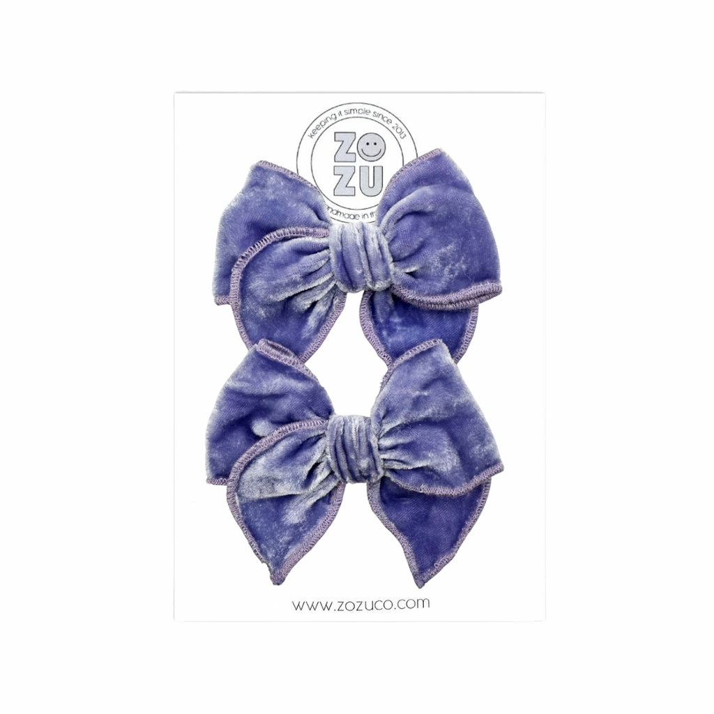 Periwinkle Velvet :: Mini Traveler Pigtail Set