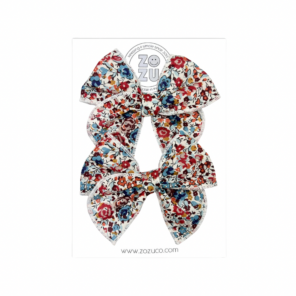 Fall Floral - Liberty of London :: Mini Traveler Pigtail Set