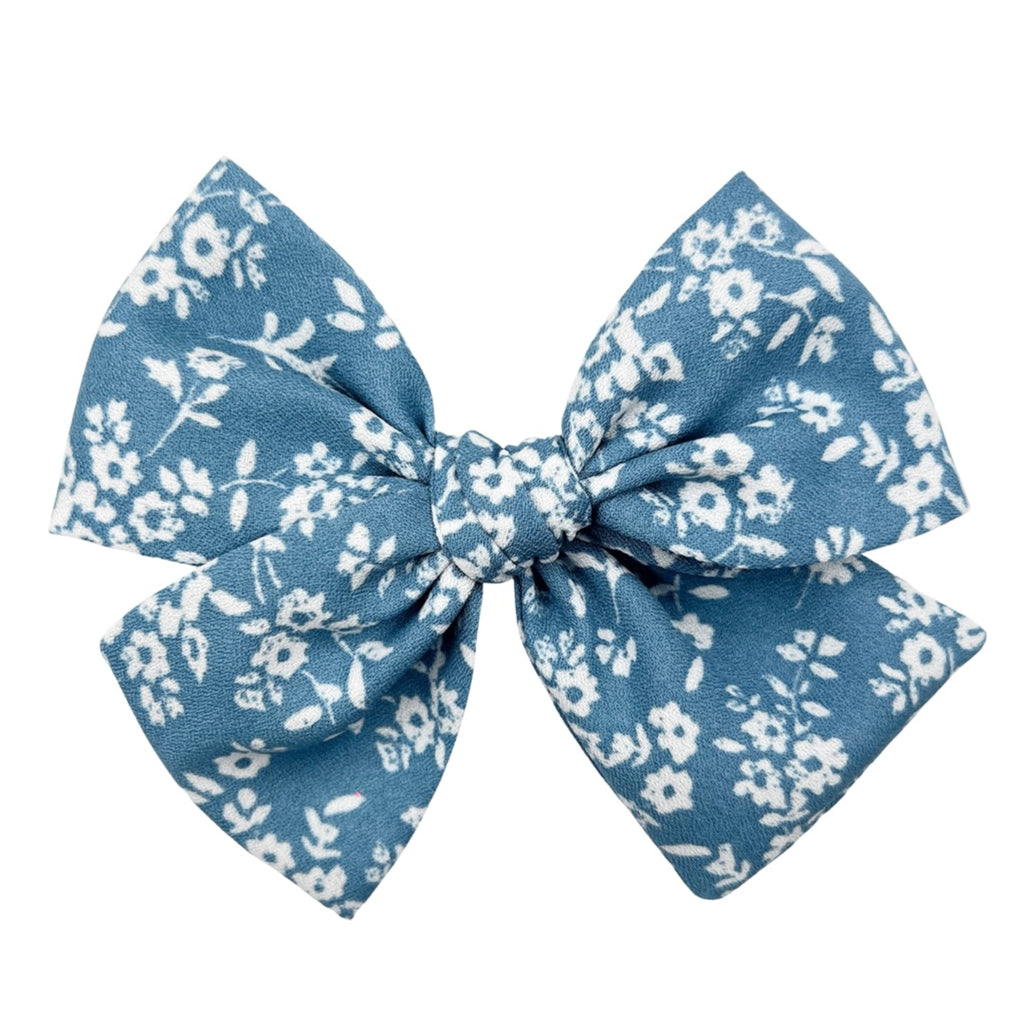 Chambray Floral :: Voyager Bow