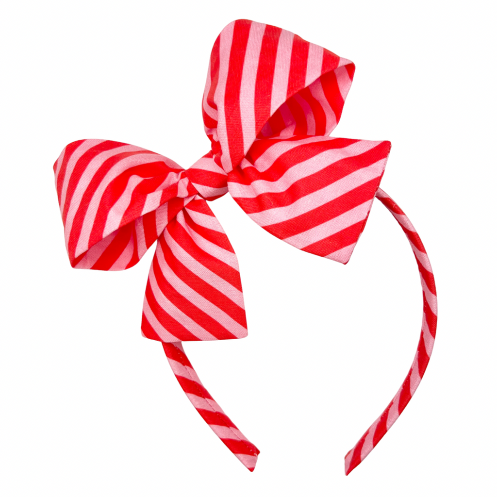 **2 WEEK PRE-ORDER** Candy Cane Stripe 2.0 :: Big Girl Headband