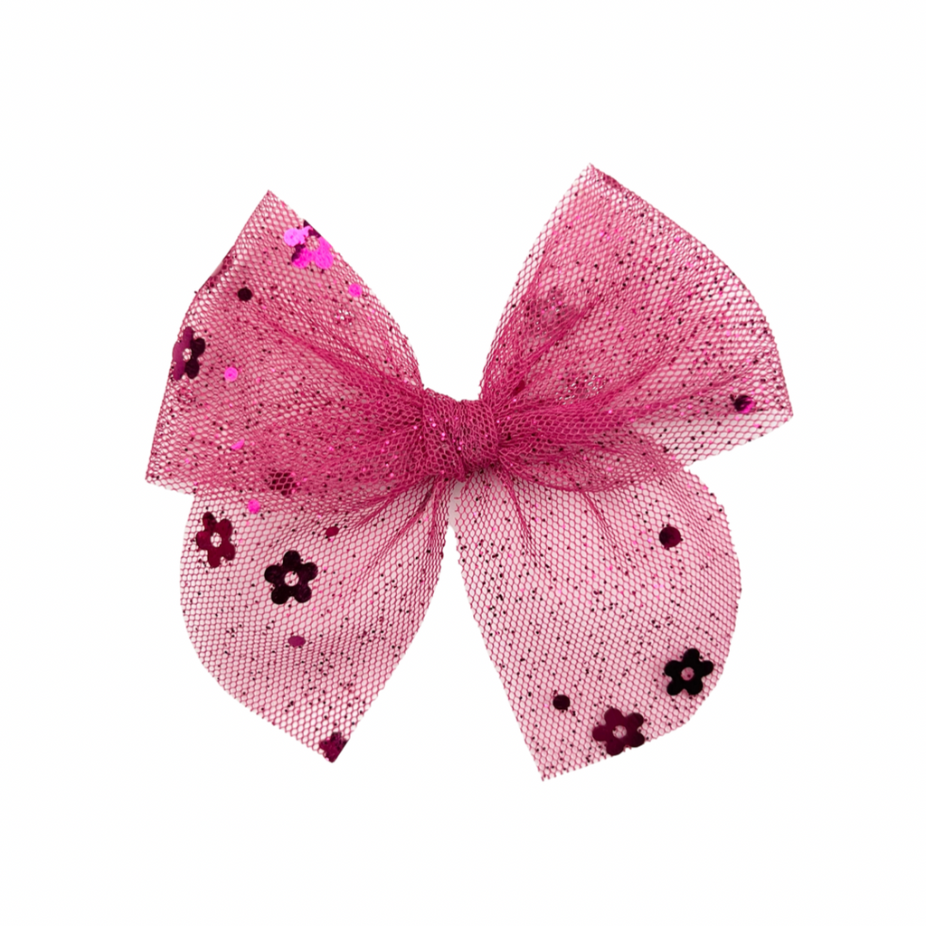Hot Pink Sequin Tulle :: Mini Traveler