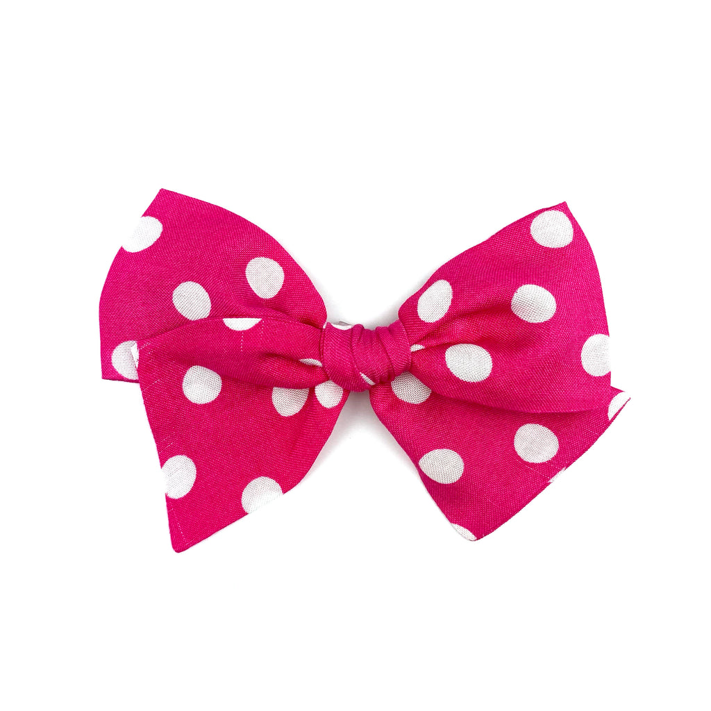 Hot Pink Dot :: Voyager Bow