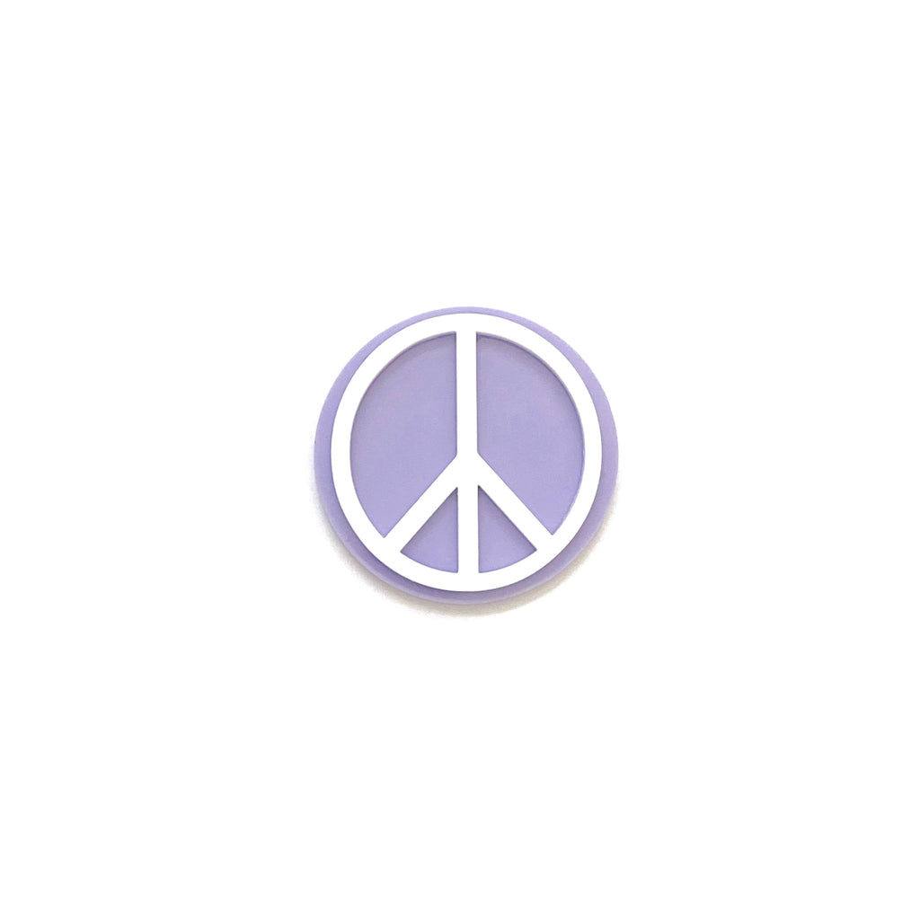 Peace :: Acrylic Pin ( for backpacks and clothing)