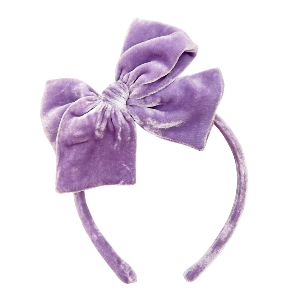 Lavender Velvet :: Big Girl Headband